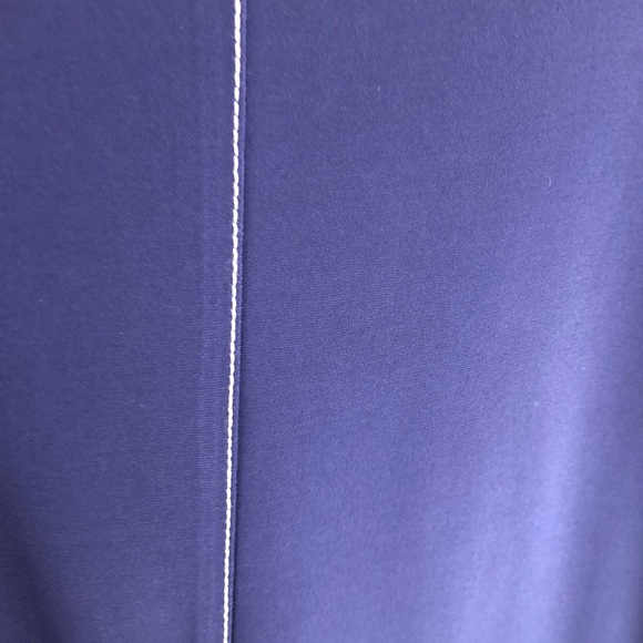 COBALT BLUE/WHITE STITCHING TOP - Picture 2 of 6